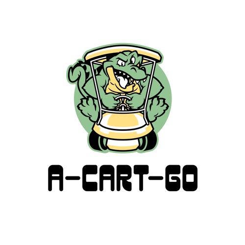 Alligator Golf Cart mascot