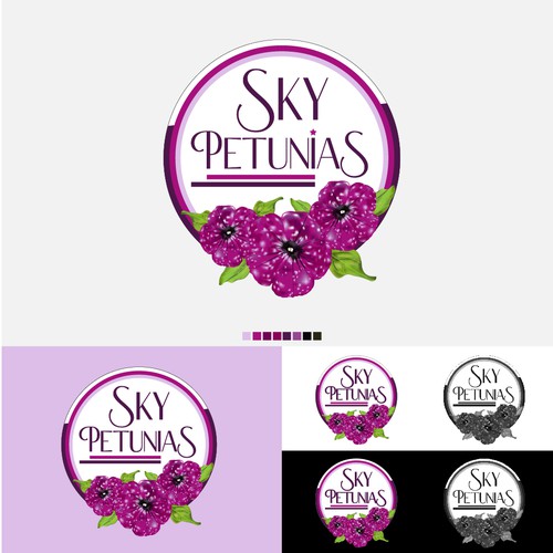 Alternative Logo Sky Petunias