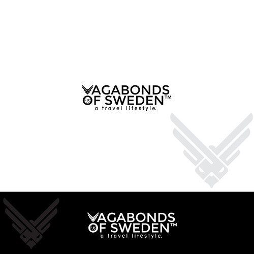 Freedom eagle logo for vagabond of sweden