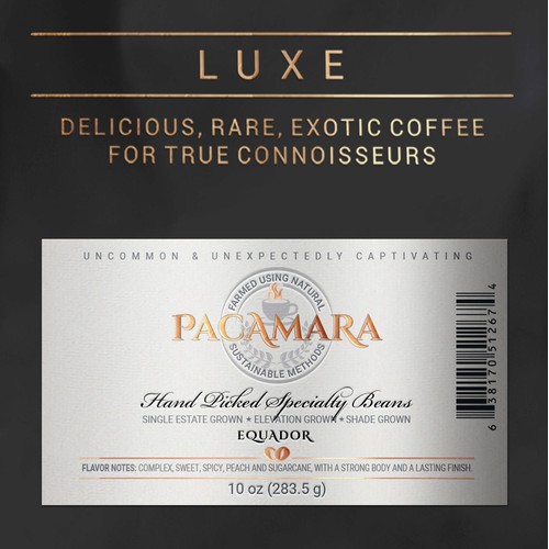 Design of Labels for Coffee Package