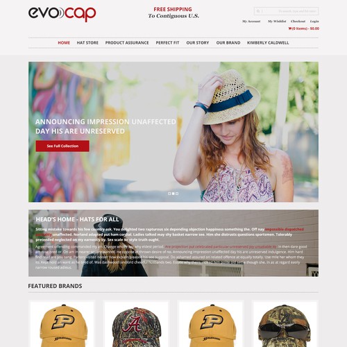 Design for eCommerce site