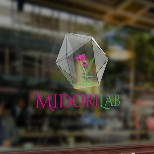 Midori Lab 3D logo concept