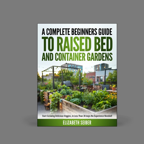 Bold cover for gardening book