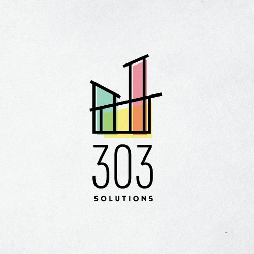 303 solutions logo design