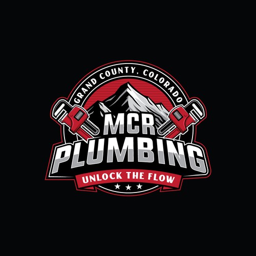 Logo concept for MCR PLUMBING