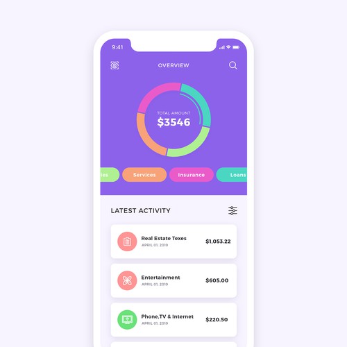 Financial app for elderly people