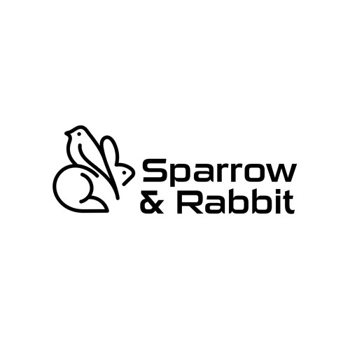 Sparrow & Rabbit logo design.
