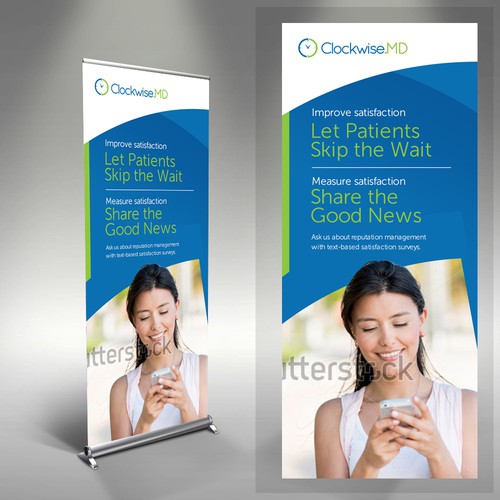 Trade Show Banner for Clockwise.MD survey tool