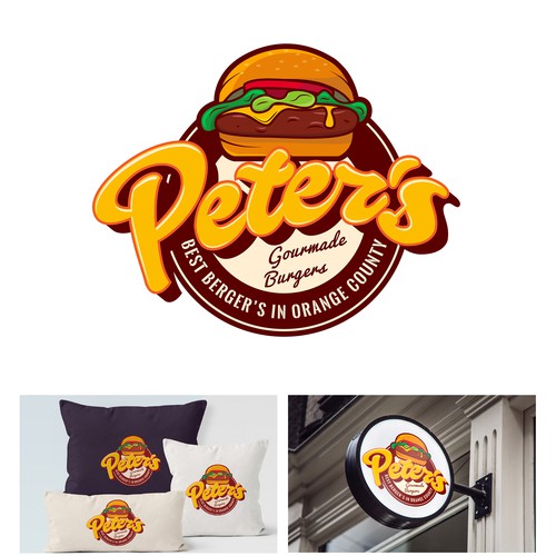 Burger shop logo