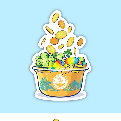 Playa Bowl monthly sticker