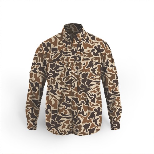old school camo pattern design texas fowler