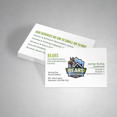 Bears Handyman Business card
