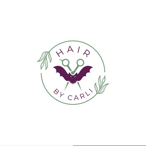 Edgy and funky logo design for hairstylist - appealing to weirdos and plant lovers