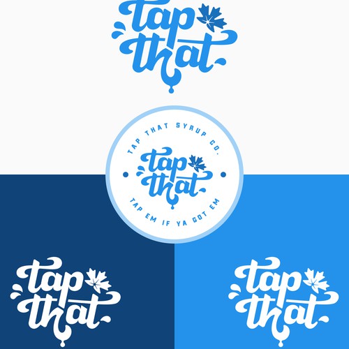 Typography logo for a maple candy company