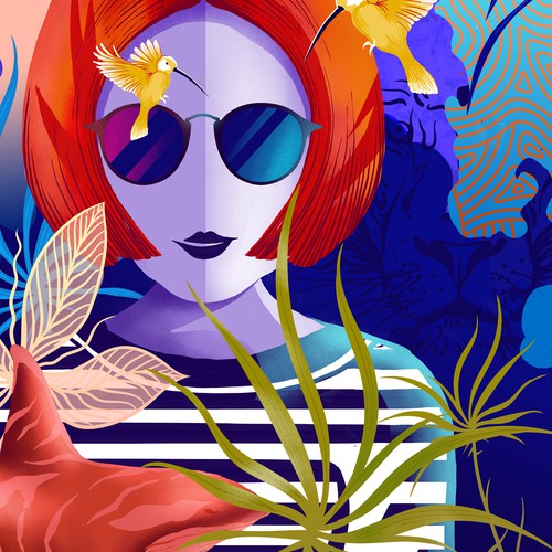 Kris kros wall illustration