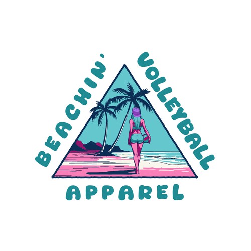 Beachin’ Volleyball Apparel Design