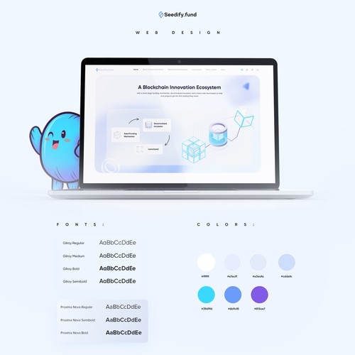 Clean, Professional, Unique Web Design for Seedify.fund
