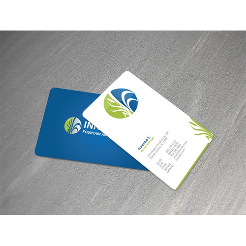 Business Card for Innovative Fountain and Lake Services