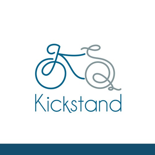 Get cranking and create a brand identity for a new cycling based company 'Kickstand'.