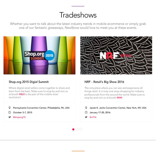 Powerful website concept for enterprise software company