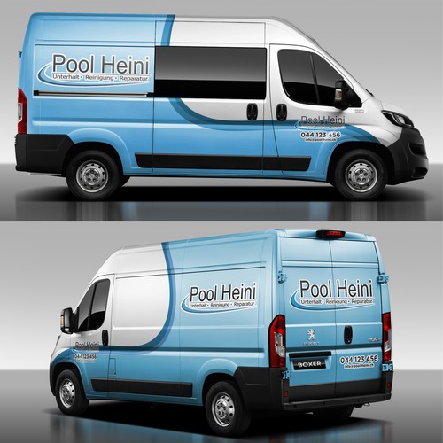 Van Warp Design for Pool Heini (Service Provider for All Kinds of Swimming Pools in Germany)