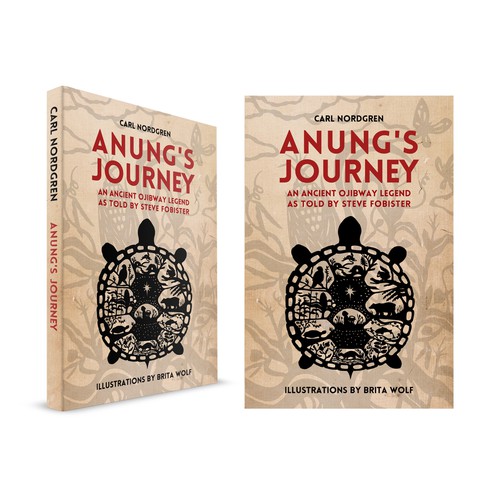 Create a compelling cover design for a novella about an ancient Ojibway legend.