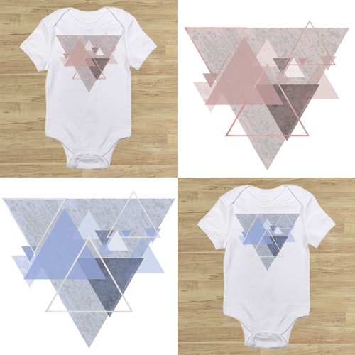 Geometric print design for children's clothing