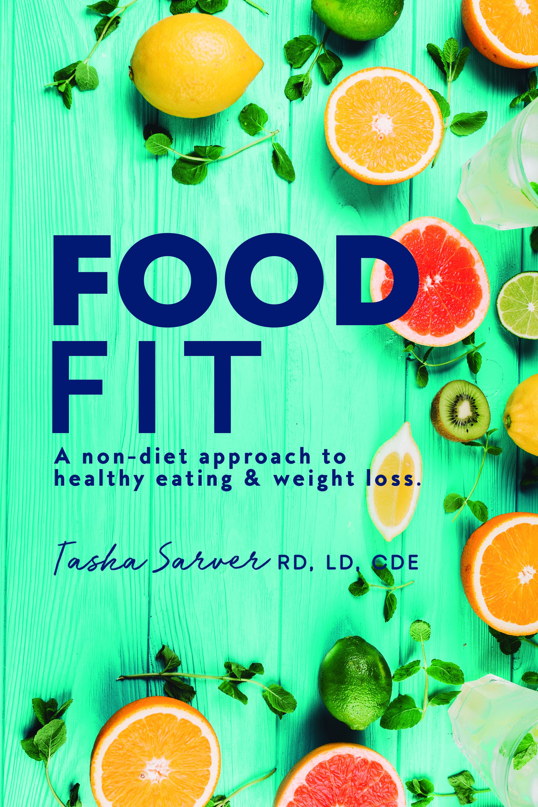 Design a catchy book cover for Food Fit