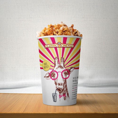 Packaging/Label design for Movie Theater 