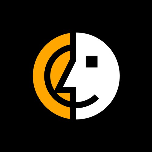 Letter C Smiling Face Wifi Logo