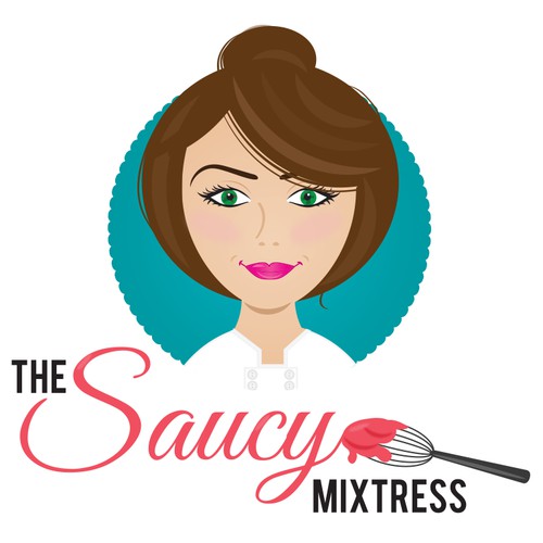 Create a presence for a hip new food blogger whose alter ego is the saucy mixtress.