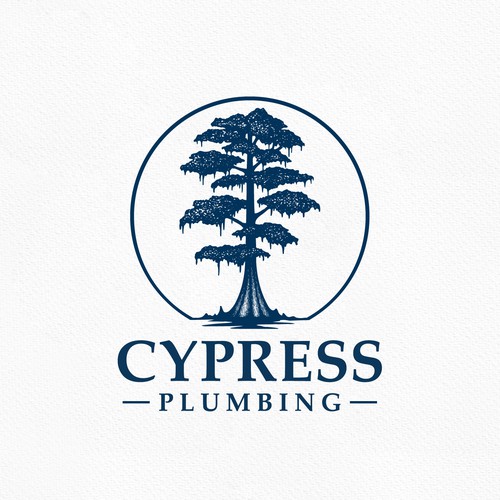 Cypress Tree Pluming Logo