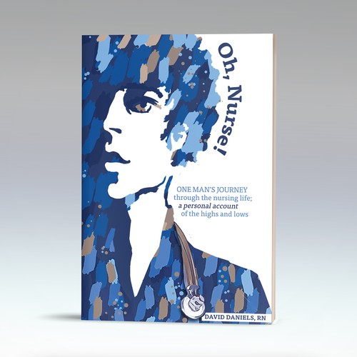 Artsy cover concept for a memoir about nursing