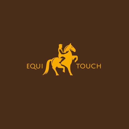 Negative-Space Logo For Horse Care Company.