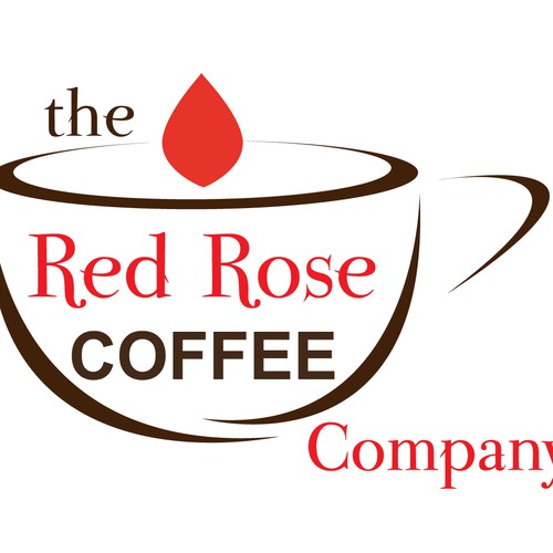 The Red Rose Coffee Company Logo Design