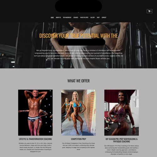 Squarespace Website for Personal Trainer /Body Building Coaches