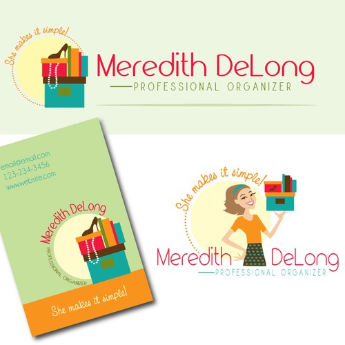 Create the next logo for Meredith DeLong, Professional Organizer