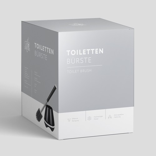 packaging design for toilet brush