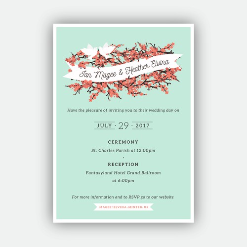 Illustrated Wedding Invitation