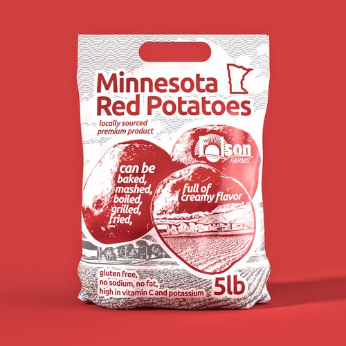 Red Potato Retail Packaging