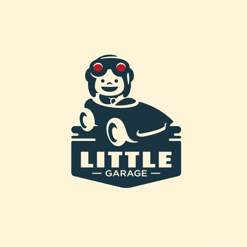 litte garage logo concept