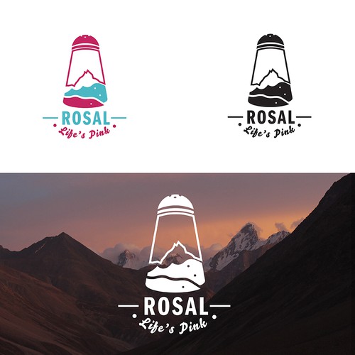 Logo for a Pink Himalayan Salt brand