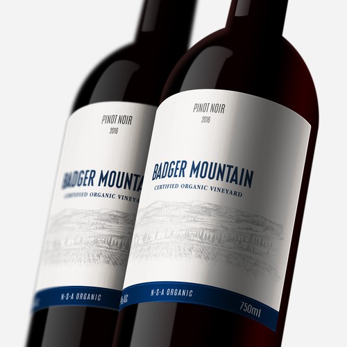 Wine Label for a special and organic brand