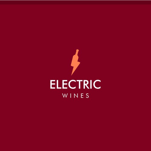 electric wines simple sleek geometric modern logo design