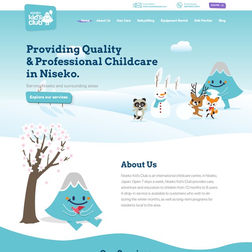 Childcare Website Design Finalist