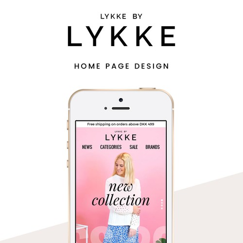 Danish fashion e-commerce mobile website