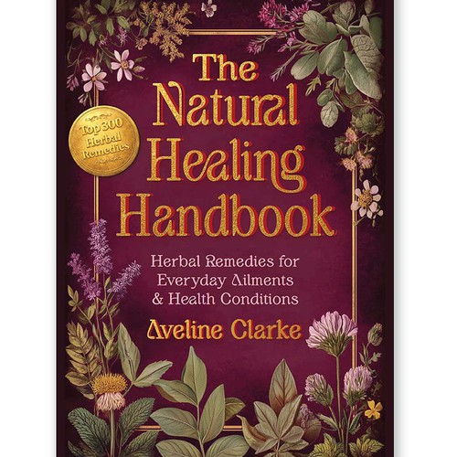 Retro book cover for medicinal plants