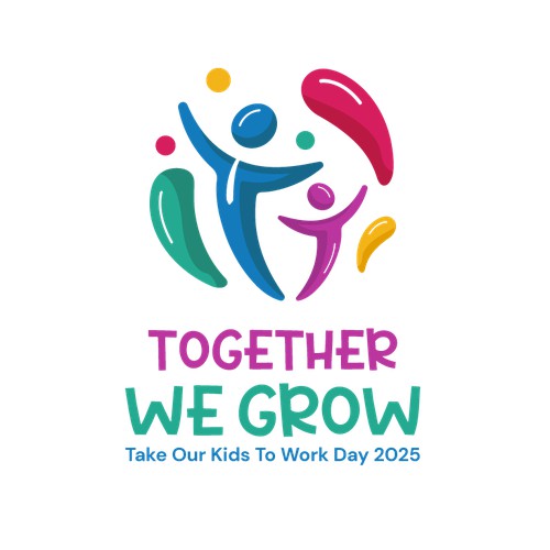 Playful logo for Take Our Kids to Work Day event