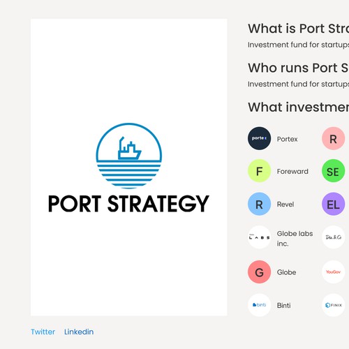 Port Strategy
