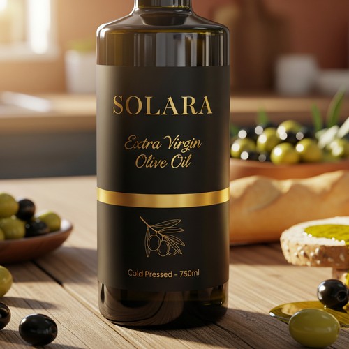Solara Extra Virgin Olive Oil Packaging